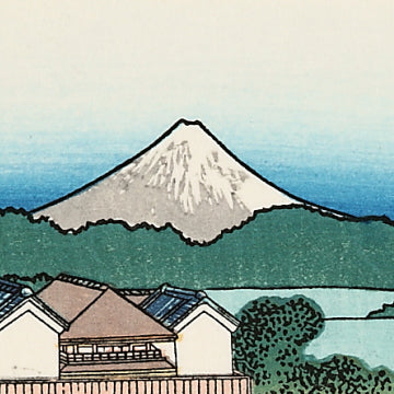 Mt. Fuji from Senjyu Red-light District