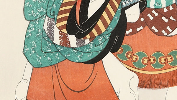 Ryuzo Arashi as Yakko Ukiyo Matahei and Hiroji Otani III as Tosa Mathei