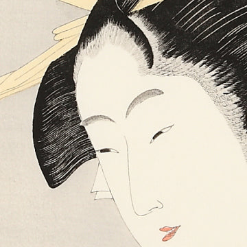 Six Famous Beautiful Japanese Poet: Okita of Naniwa-ya