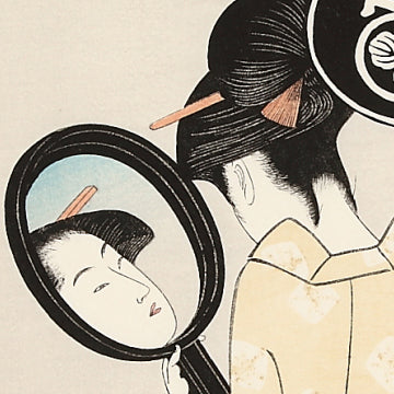 Ohisa is Holding Two Mirrors